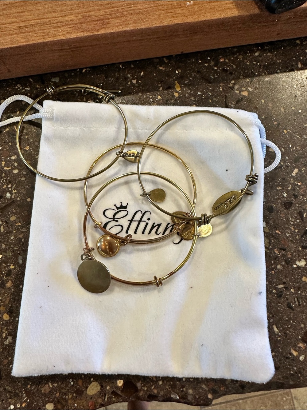 Gold-Tone Charm Bangle Bracelet Set